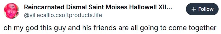 Ville Kallio mocks those outraged by a link shared mocking the assassination of Charlie Kirk via Bluesky