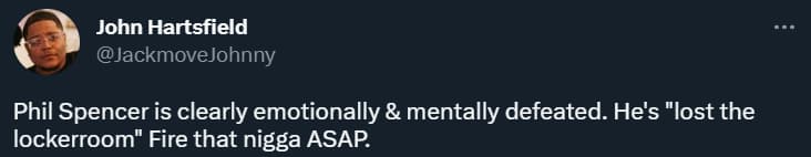 John Hartsfield calls for Phil Spencer's head, after appearing "emotionally & mentally defeated" in an interview defending Redfall via Twitter