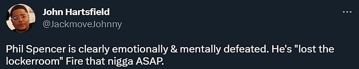John Hartsfield calls for Phil Spencer's head, after appearing "emotionally & mentally defeated" in an interview defending Redfall via Twitter