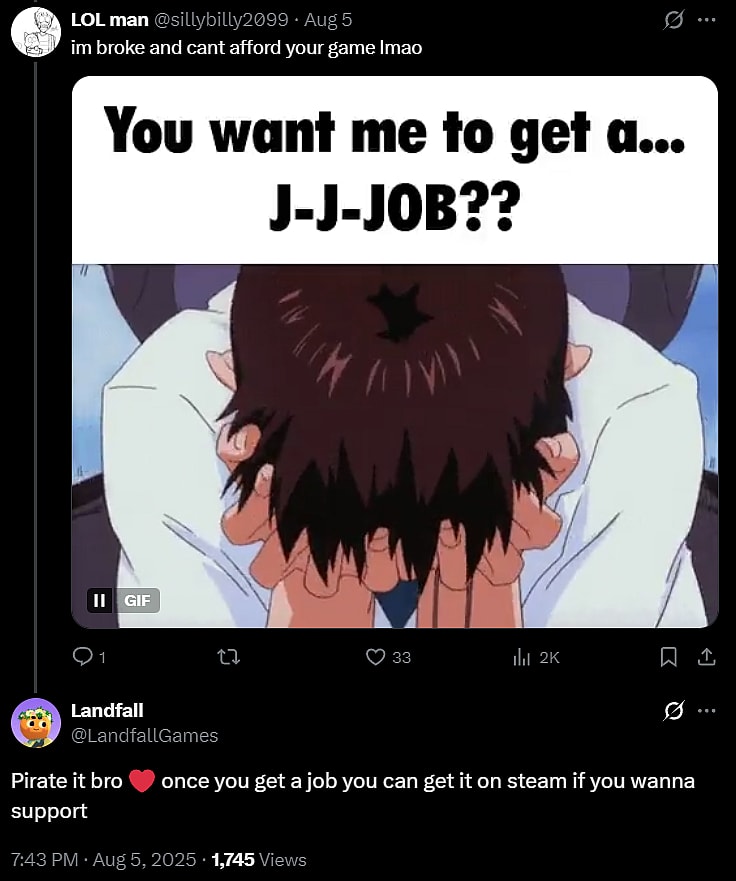 Archive Link @sillybilly2099 and Landfall (@LandfallGames) via X