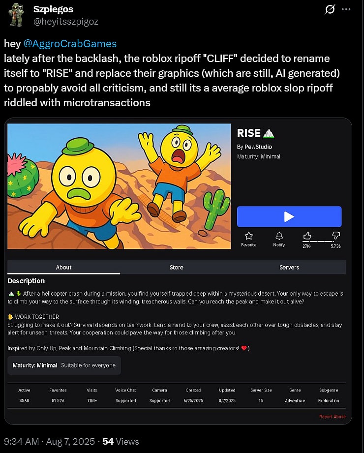 Archive link @heyitsszpigoz via X