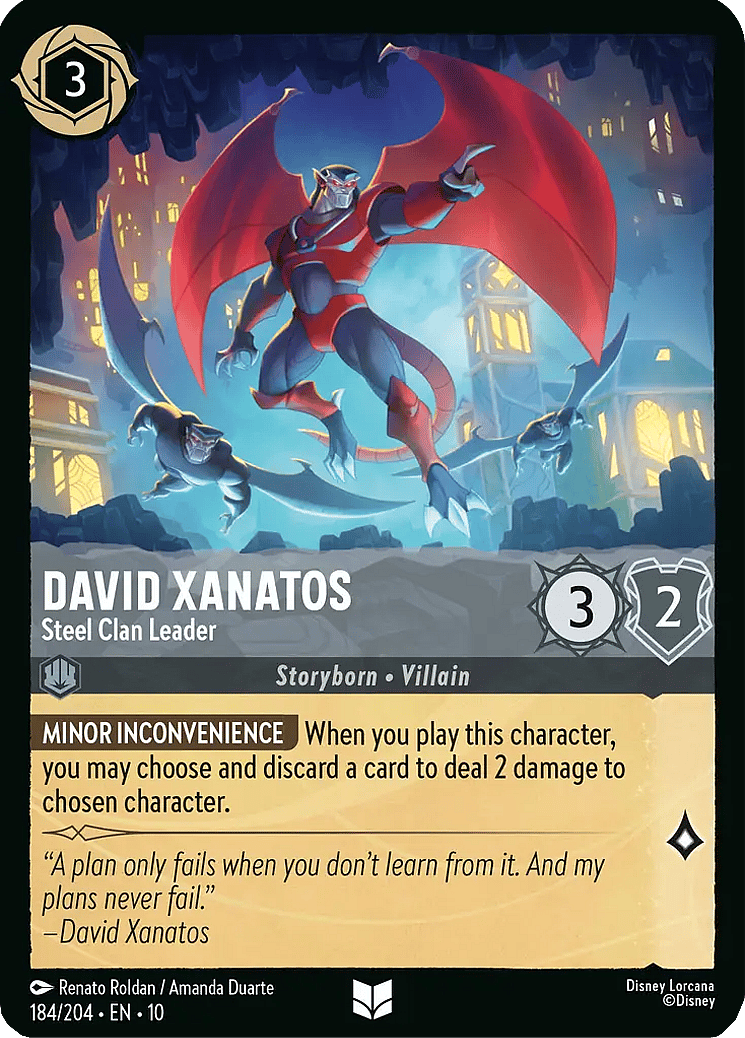 Gargoyles' biology no match for David Xanatos' Steel Clan Leader in Disney Lorcana - Fabled (2025)