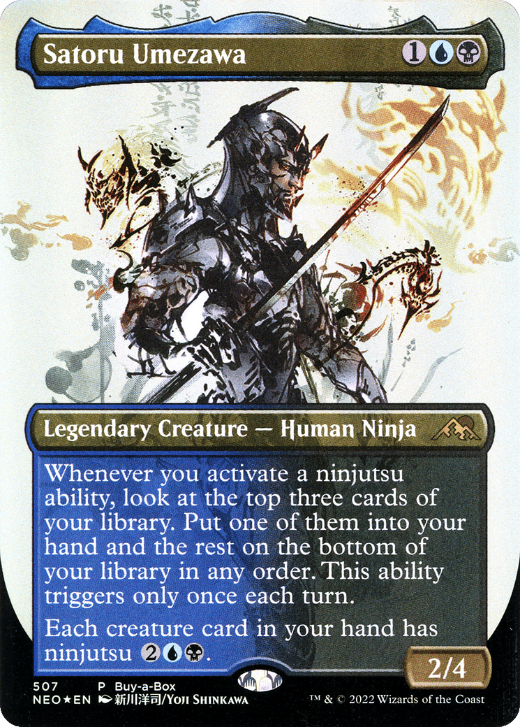 Satoru Umezawa via Card #507, Kamigawa: Neon Dynasty Set (2022), Wizards of the Coast. Art by Sennsu.