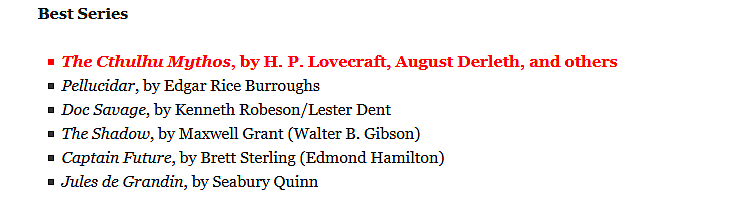 Lovecraft Hugo Award Retro 1945