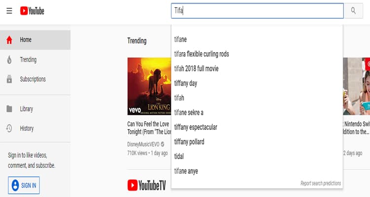 Tifa Lockhart Content Blocked from YouTube’s Auto-Fill Suggestions - Tifa Search Results