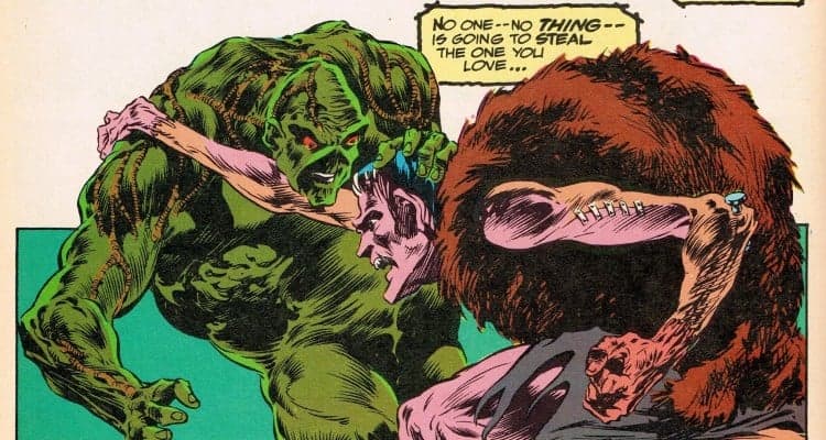 Swamp Thing and Frankenstein by Bernie Wrightson