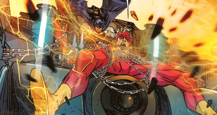 Batman Metal-Red Death-Flash chained