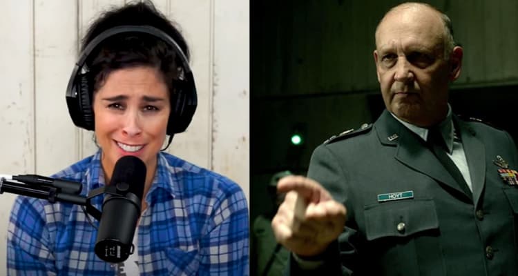 Nick Searcy and Sarah Silverman
