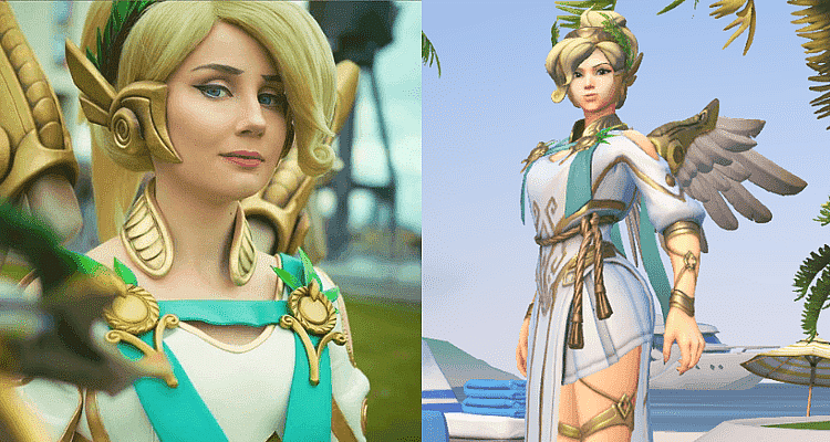 Effy as Overwatch's Winged Victory Mercy