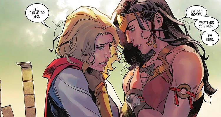 Wonder Woman And Supergirl Put Into Homosexual Relationship In DC Comics' Dark Knights of Steel