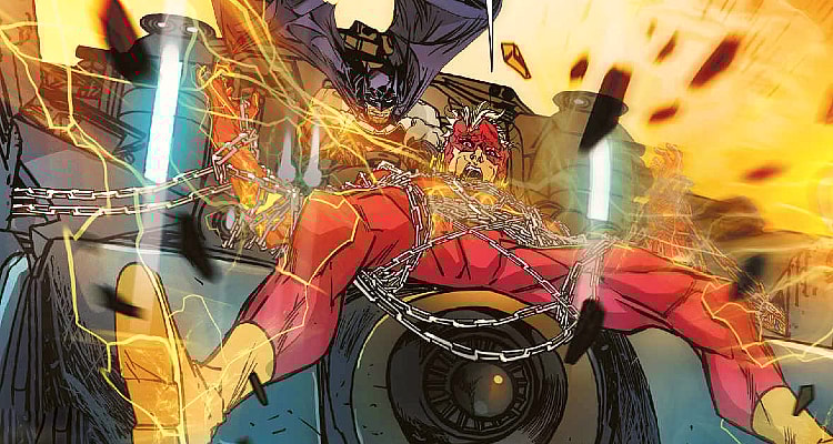 Batman Metal-Red Death-Flash chained
