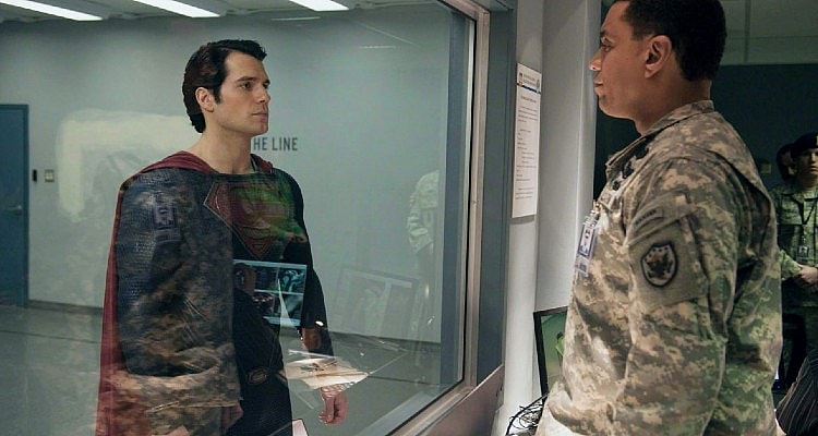 Harry Lennix opposite Henry Cavill in Man of Steel