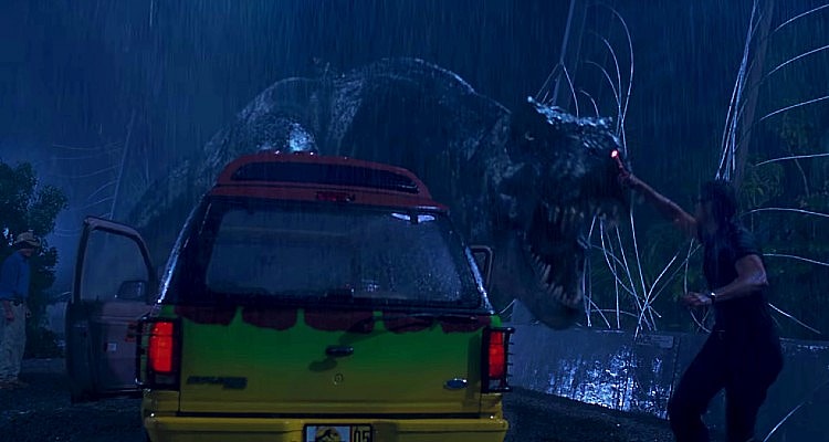 The T-Rex attacks in 'Jurassic Park' (1993), Universal Pictures