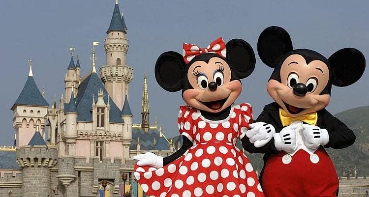 Mickey and Minnie Mouse