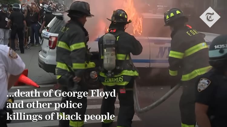 Riots break out across America's major cities in 2020, via The Telegraph YouTube channel