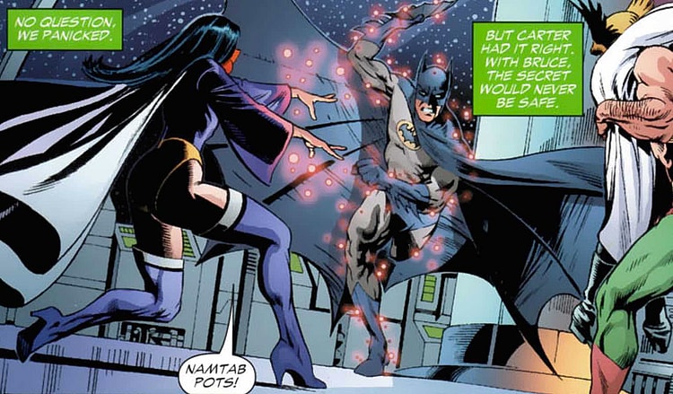 Zatanna vs Batman Identity Crisis