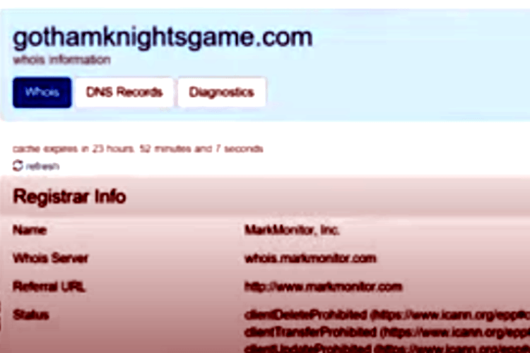 Screenshot GothamKnightsgame-MarkMonitor