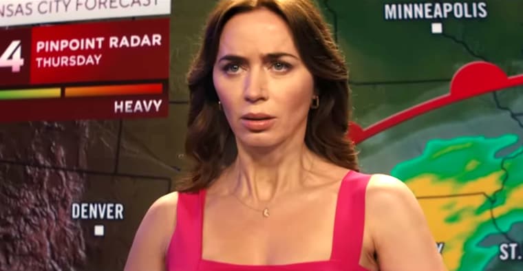 A tongue-tied Emily Blunt sees a storm coming in Disclosure Day (2026), Universal Pictures