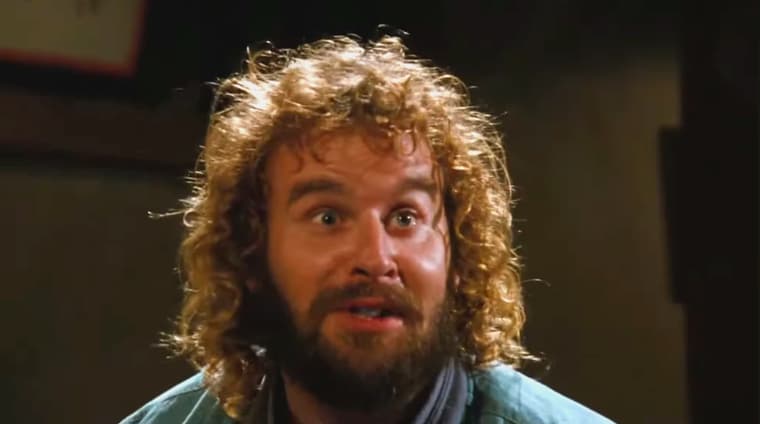 Ray (Donald Gibb) is honored, but not for long, to be invited to the Kumite in Bloodsport (1988), Cannon Films