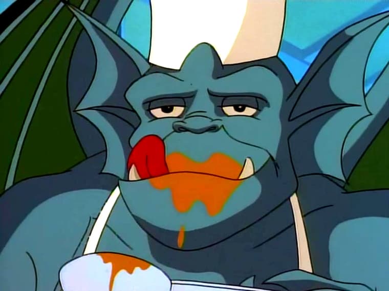Broadway (Bill Fagerbakke) knows the secret recipe in Gargoyles Season 1 Episode 9 