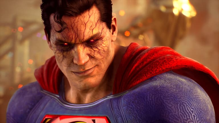 Superman (Nolan North) prepares to serve his master in Suicide Squad: Kill the Justice League