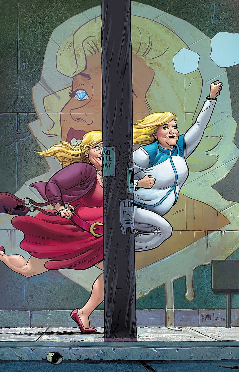 Faith transforms into Zephyr on variant cover to Faith Vol. 2 #3 (2016), Valiant Entertainment