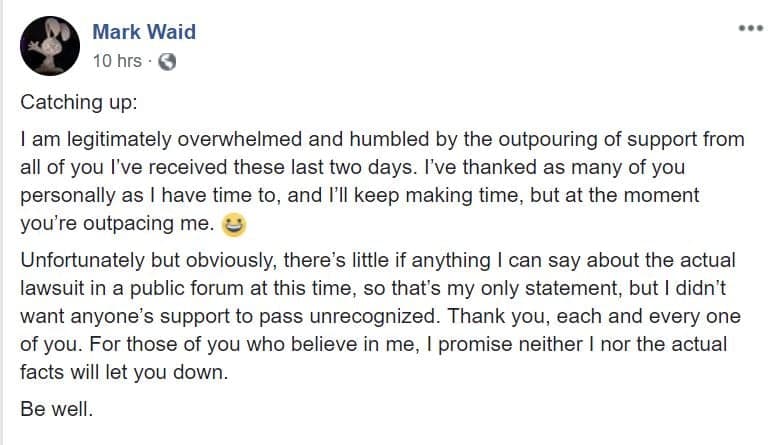 Mark Waid Facebook