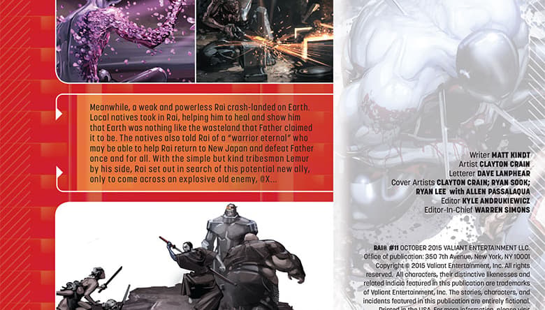 Rai #11 Preview Page