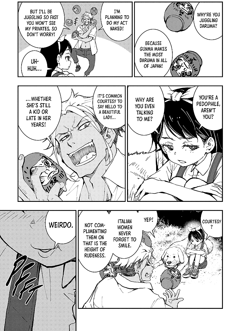 Kenichirou attempts to cheer up Anju in Zom 100: Bucket List of the Dead Chapter 16 (2020)