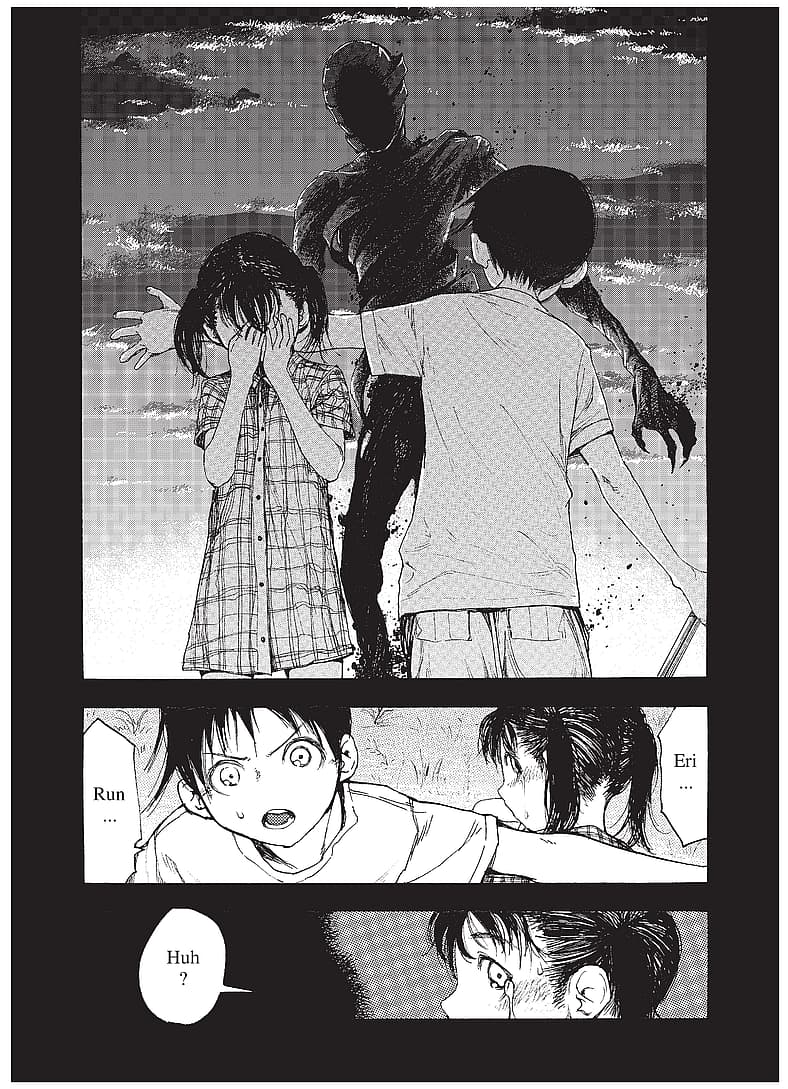 Kei protects his sister from his Black Ghost in Ajin: Demi-Human Chapter 3 "Escape and Threat"