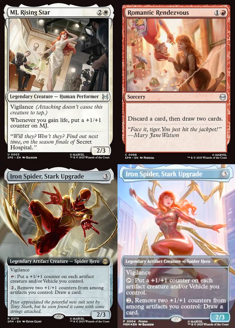 Mary-Jane Watson steals the spotlight in Magic: The Gathering - Marvel's Spider-Man (2025), Wizards of the Coast.