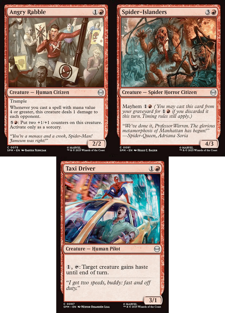 Spider-Man gets to know the people of NYC in Magic: The Gathering - Marvel's Spider-Man (2025), Wizards of the Coast.