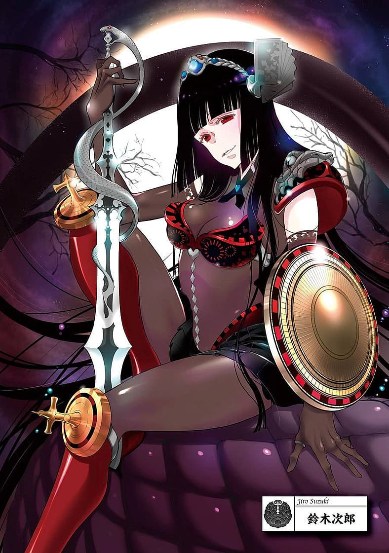 Yumeko ready for adventure in Kakegurui Yorozu (2017), Square Enix
