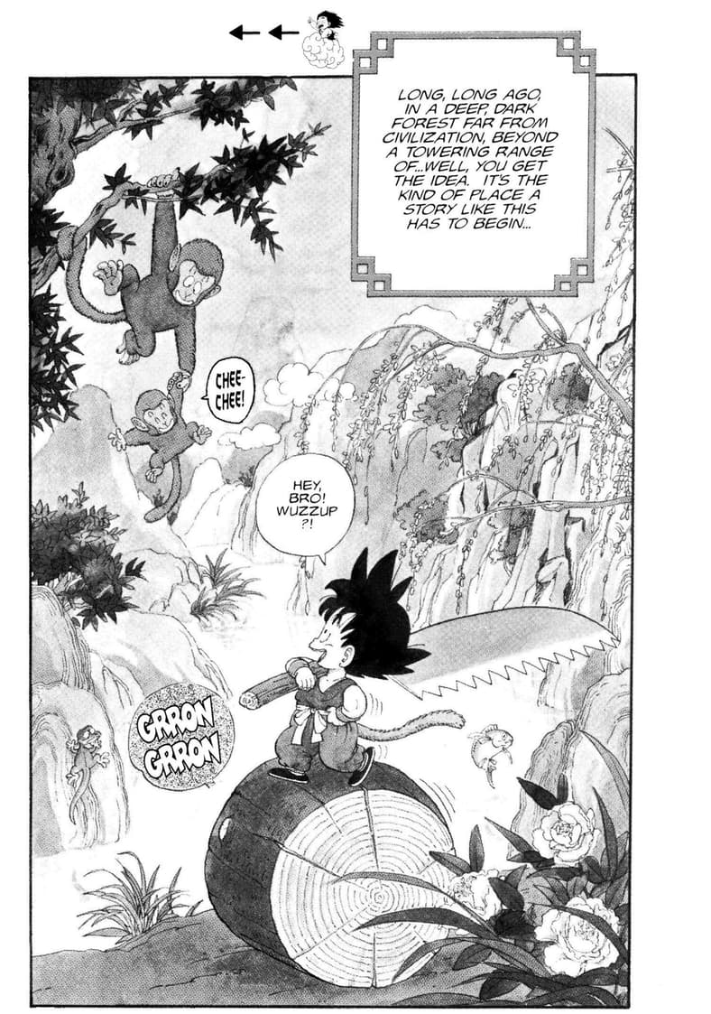 Son Goku makes his debut in Dragon Ball Chapter 1 "Bulma and Son Goku" (1984), Shueisha