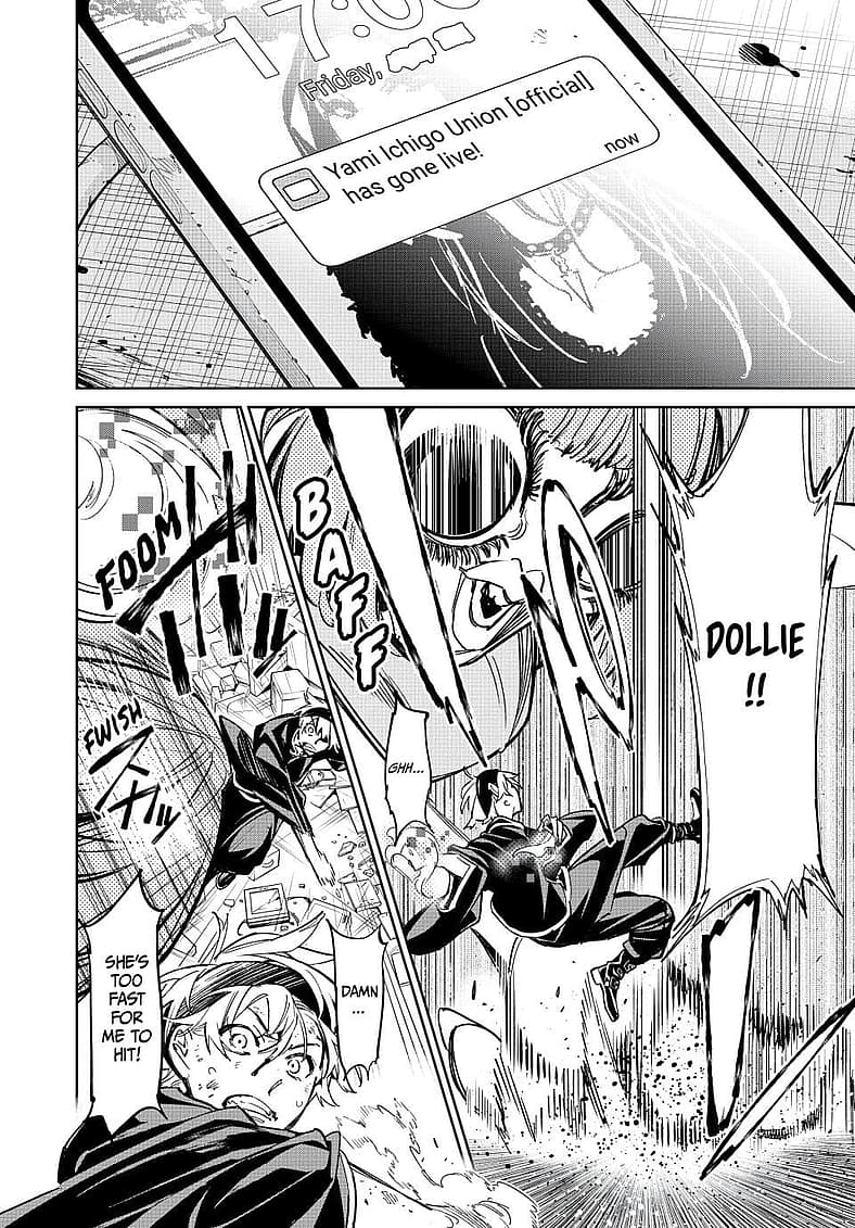 Kirika-chan launches assault on Soji Enishiro in Dead Account Chapter 6 "The Terrible Trio" (2023)