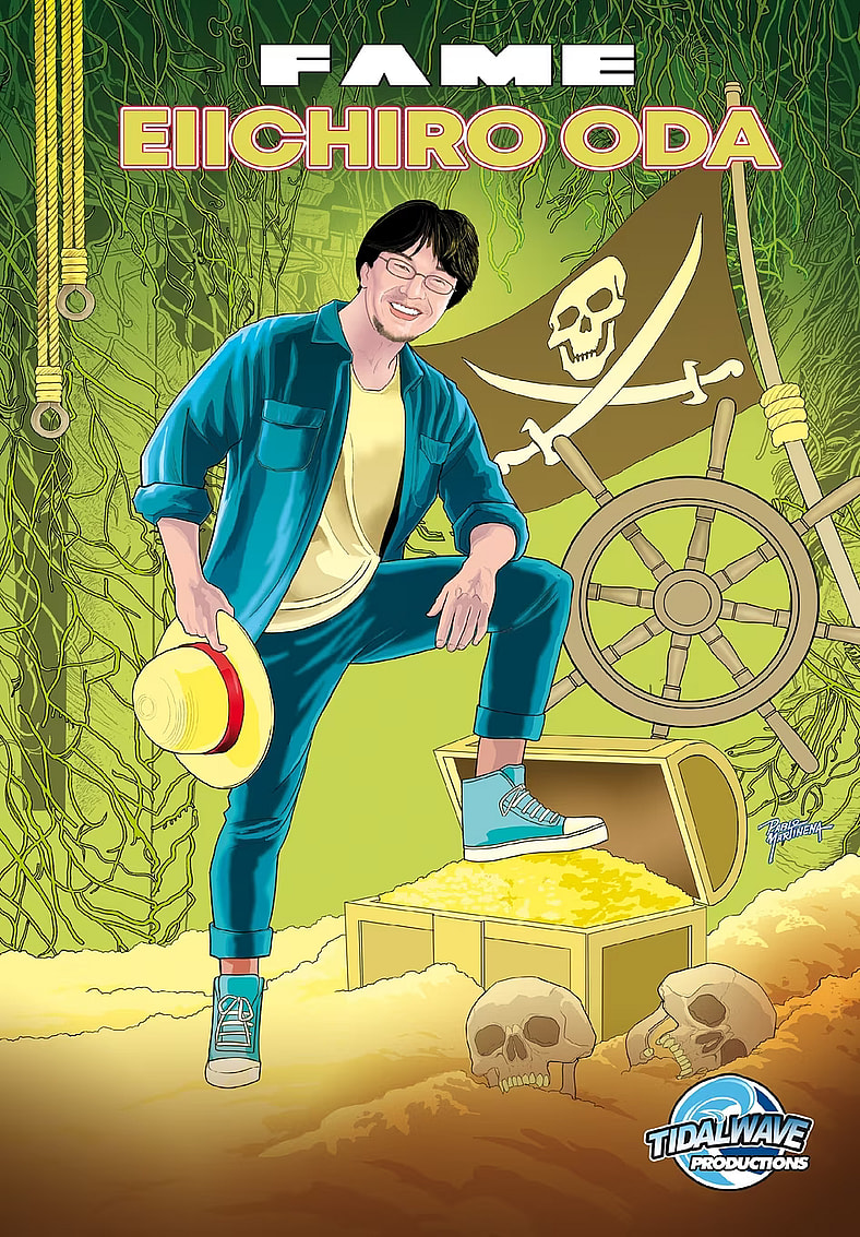 'The Legend of Zelda' producer aims to be King of the Pirates on Pablo Martinena's cover to Fame: Eiichiro Oda Vol. 1 #1 (2025), Tidalwave Productions
