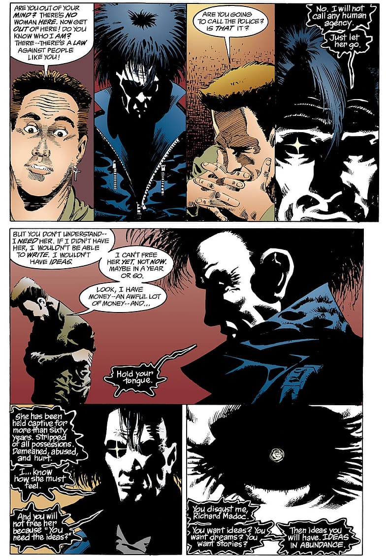 Dream unleashes Monkey's Paw Hell on Richard Madoc in Sandman Vol. 2 #17 Calliope (1990), DC/Vertigo