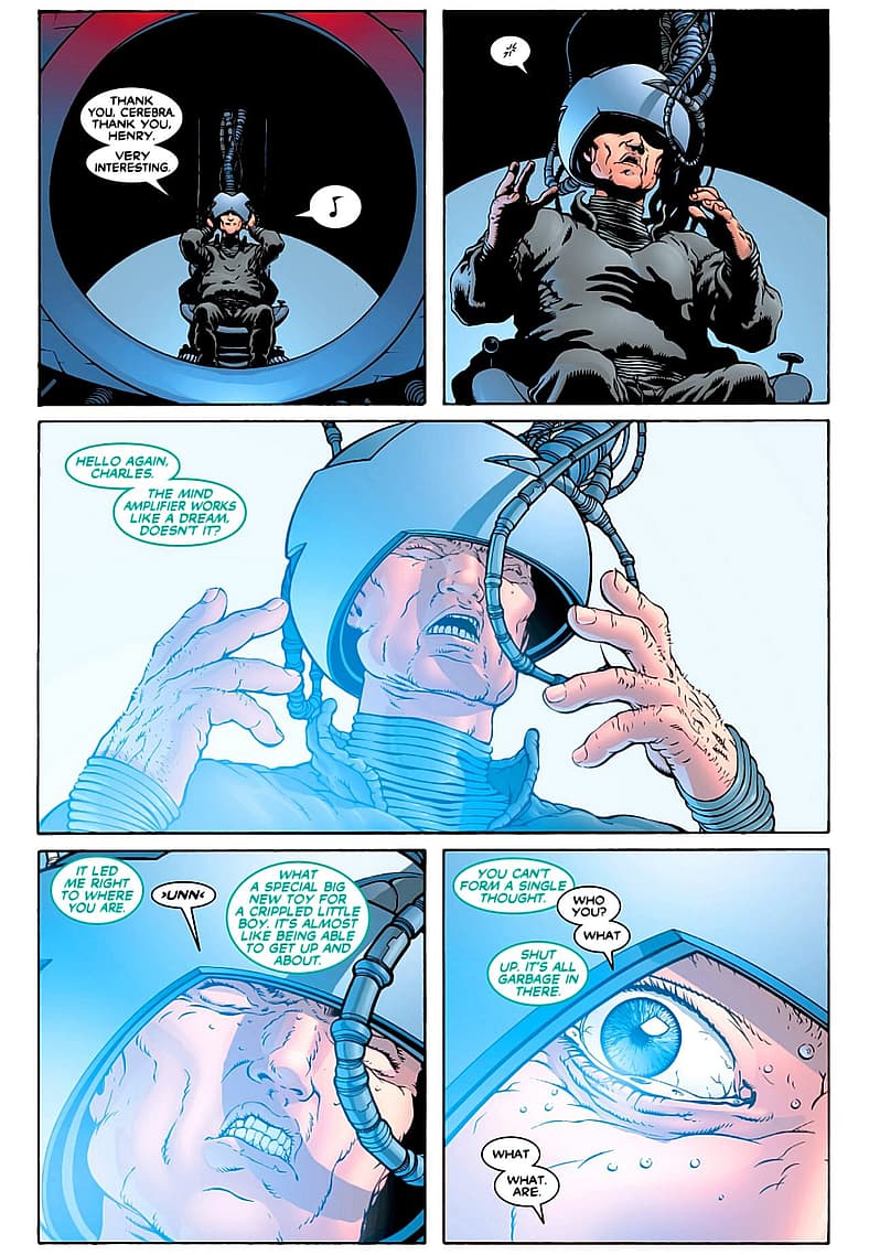 Cassandra Nova reveals herself to Charles Xavier in New X-Men Vol. 1 #126 "All Hell" (2002), Marvel