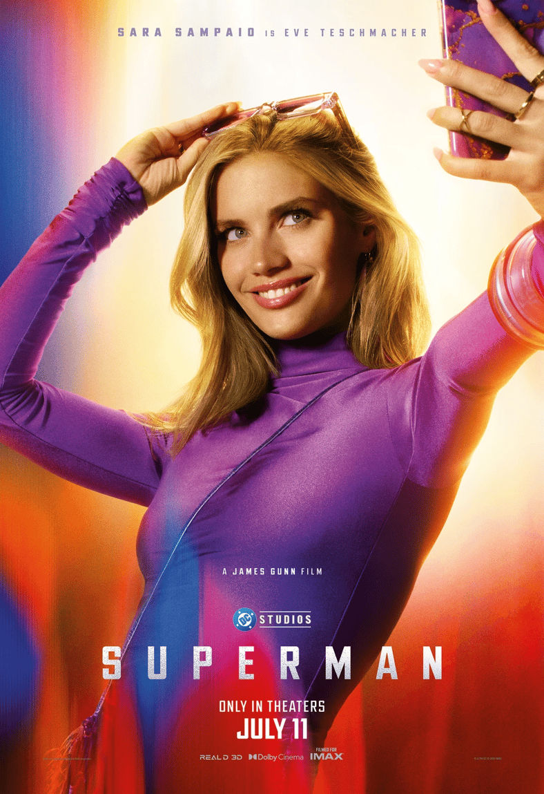 Victoria's Secret Angel Sara Sampaio plays Lex Luthor's girlfriend Eve Teschmacher in Superman (2025), DC Studios