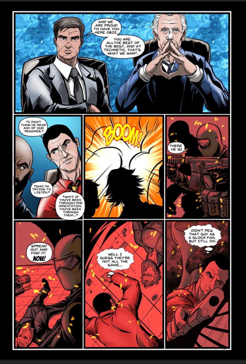 A new hire orientation turns into a superhero origin story in C.R.I.T. #0 (2025) by Christopher Sahloff, Austin Ferguson, Brad Haynes, Obie Dancy, and Terreyl Williams. Homebrewed Comics.