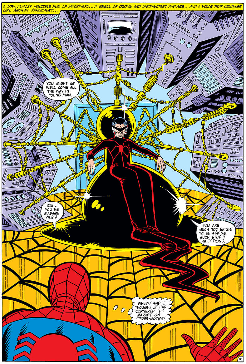 Madame Web makes comic book debut in Amazing Spider-Man Vol. 1 #210 (1980), Marvel Comics