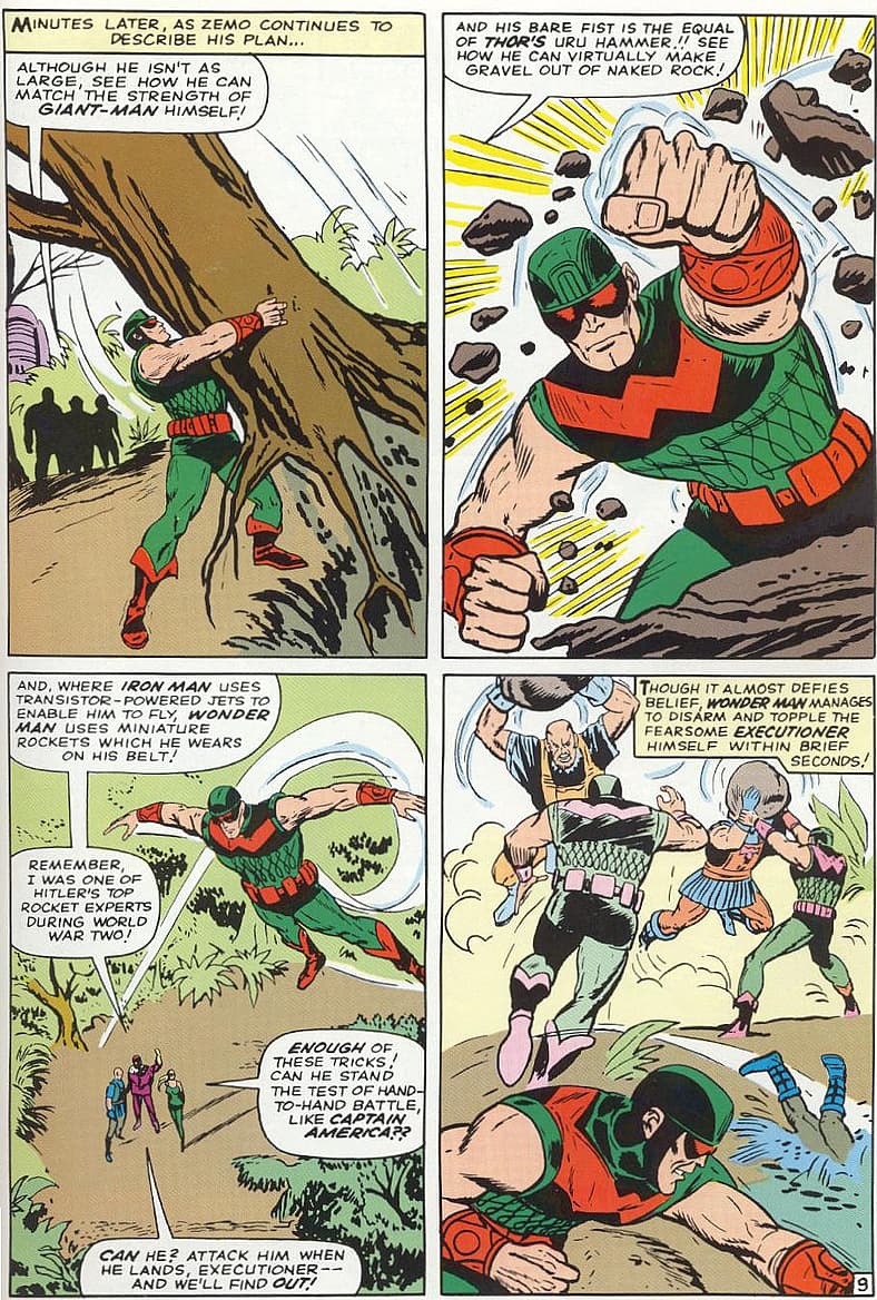Wonder Man makes villainous debut, Avengers Vol. 1 #9 (1964), Marvel