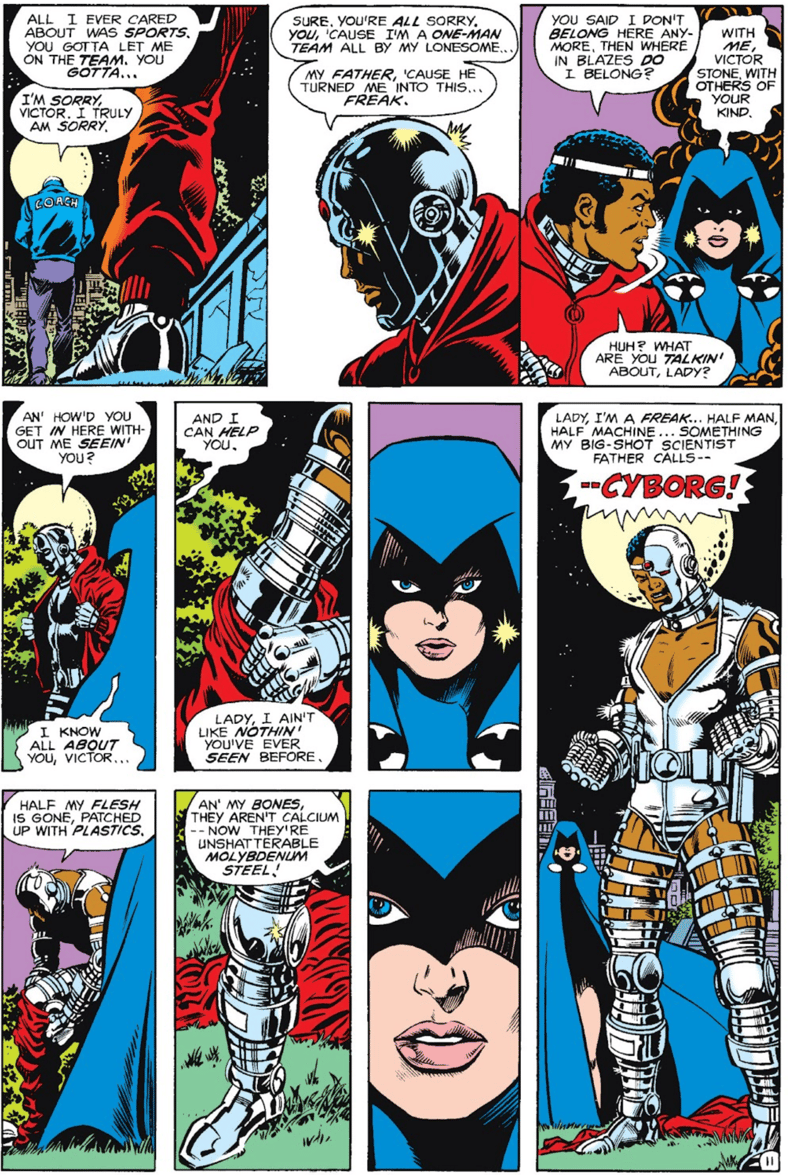 (1980), DC. Words by Marv Wolman and George Pérez, art by George Pérez, Romeo Tanghal, Adrienne Roy, and Ben Oda.