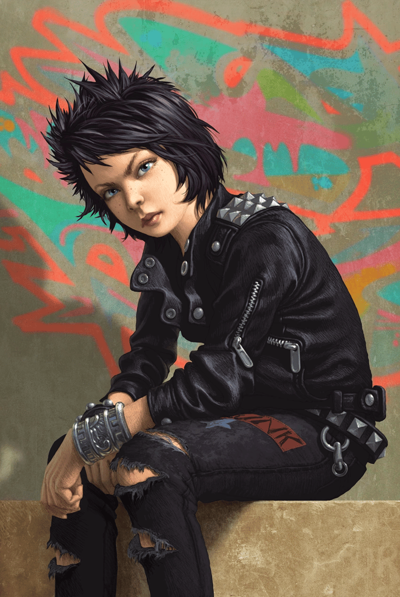Thallia Grace as illustrated by Antonio Caparo for Percy Jackson and the Olympians - The Sea of Monsters (2006), Hyperion Books