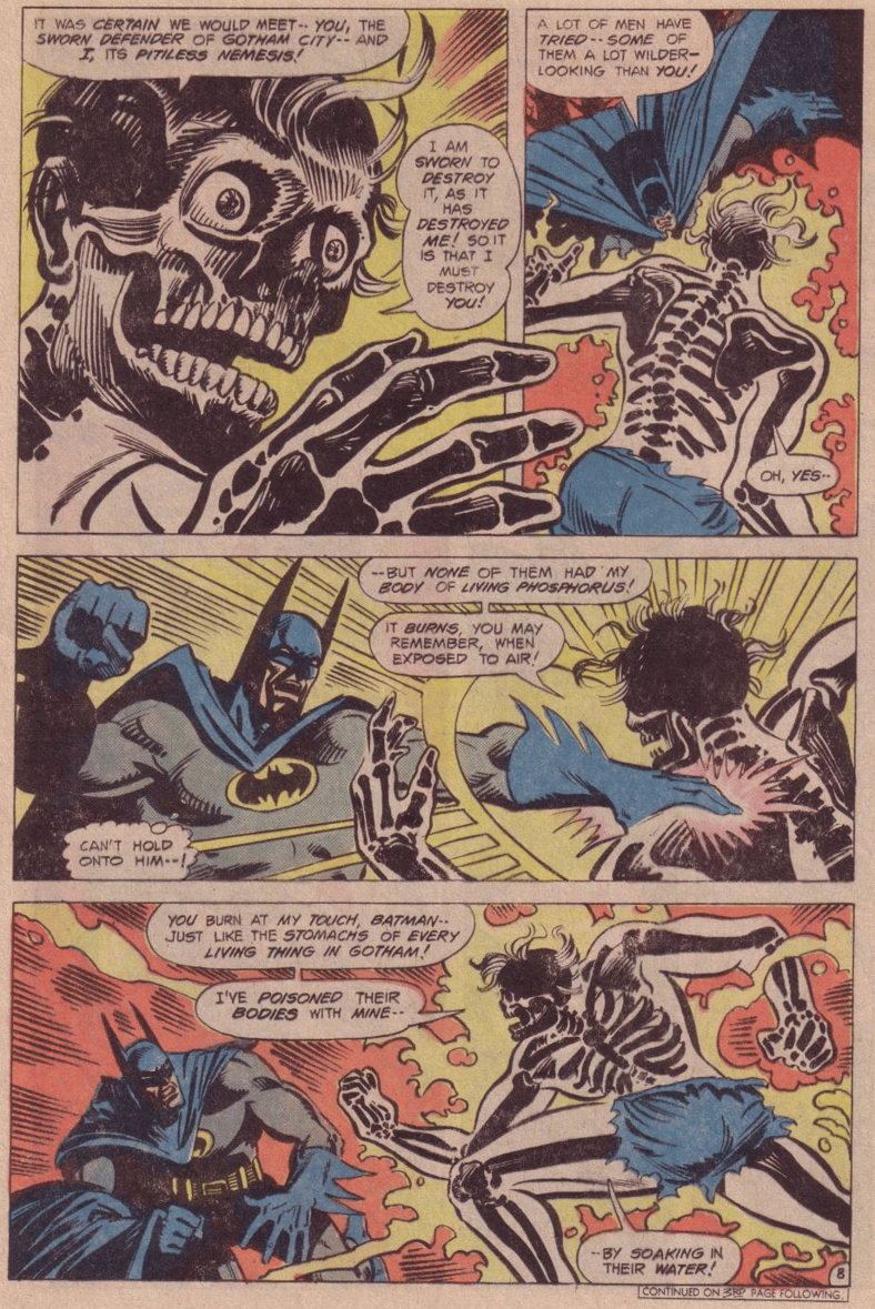 Batman faces Doctor Phosphorous in Detective Comics Vol. 1 #469 (1977), DC