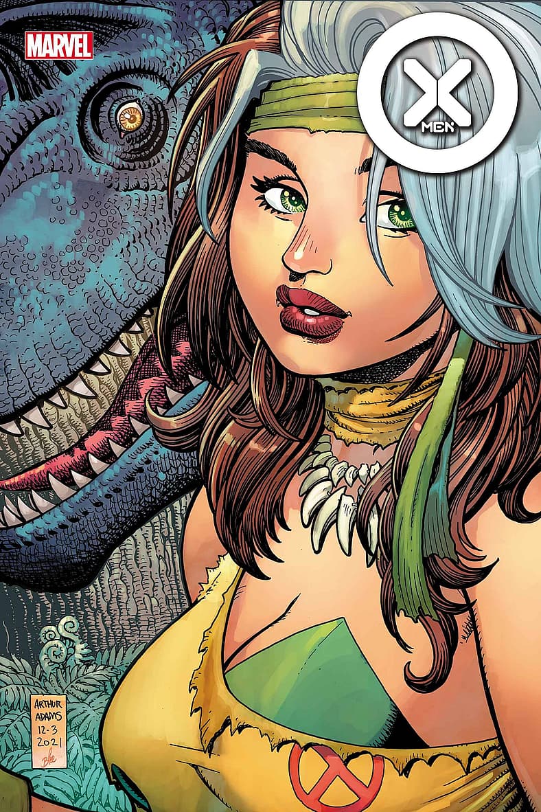 Rogue rocks her Savage Land outfit on variant cover to X-Men Vol. 6 #14 (2022), Marvel Comics