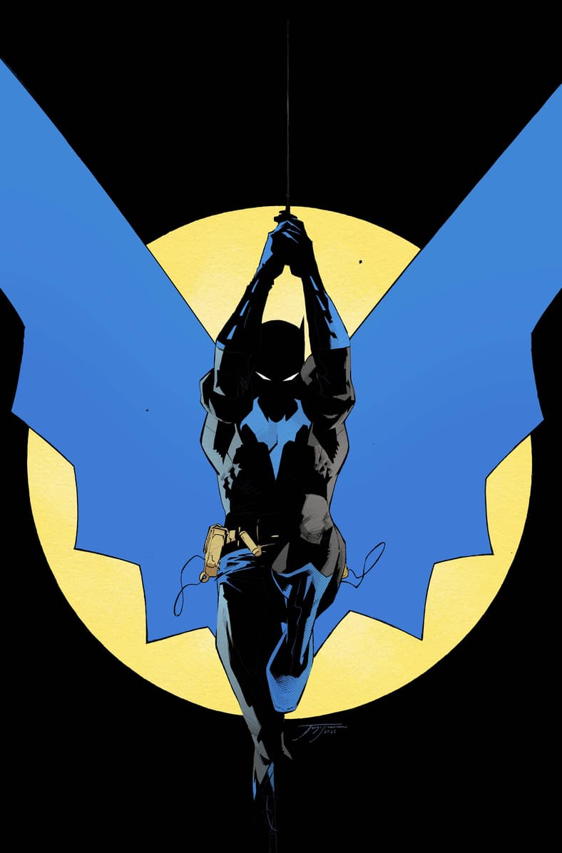 The Caped Crusader swings into action on Jorge Jiménez's cover to Batman Vol. 4 #1 (2025), DC