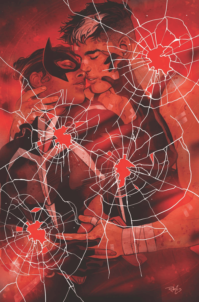 Helena Bertinelli and Jason Todd give themselves over to their passions on Nick Robles' variant cover to Red Hood Vol. 1 #1 (2025), DC