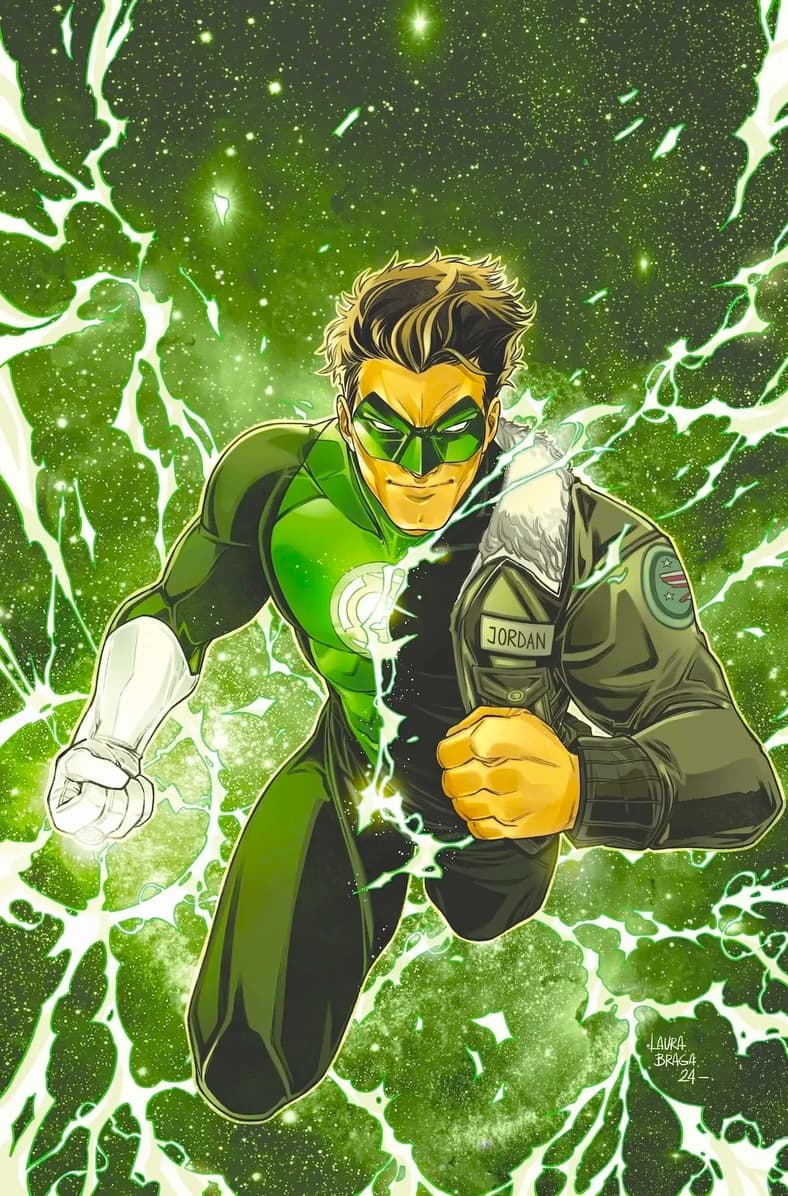 Hal Jordan suits up on Ken Lashley's variant cover to Green Lantern Vol. 7 #21 "Mind Games" (2025), DC