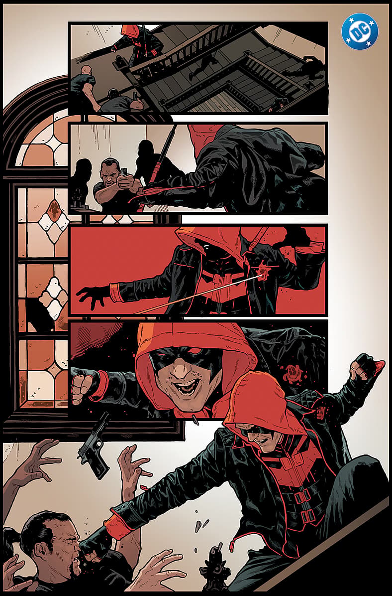 Jason Todd keeps fighting despite shoulder bullet wound in Red Hood Vol. 2 #1 (2025), DC